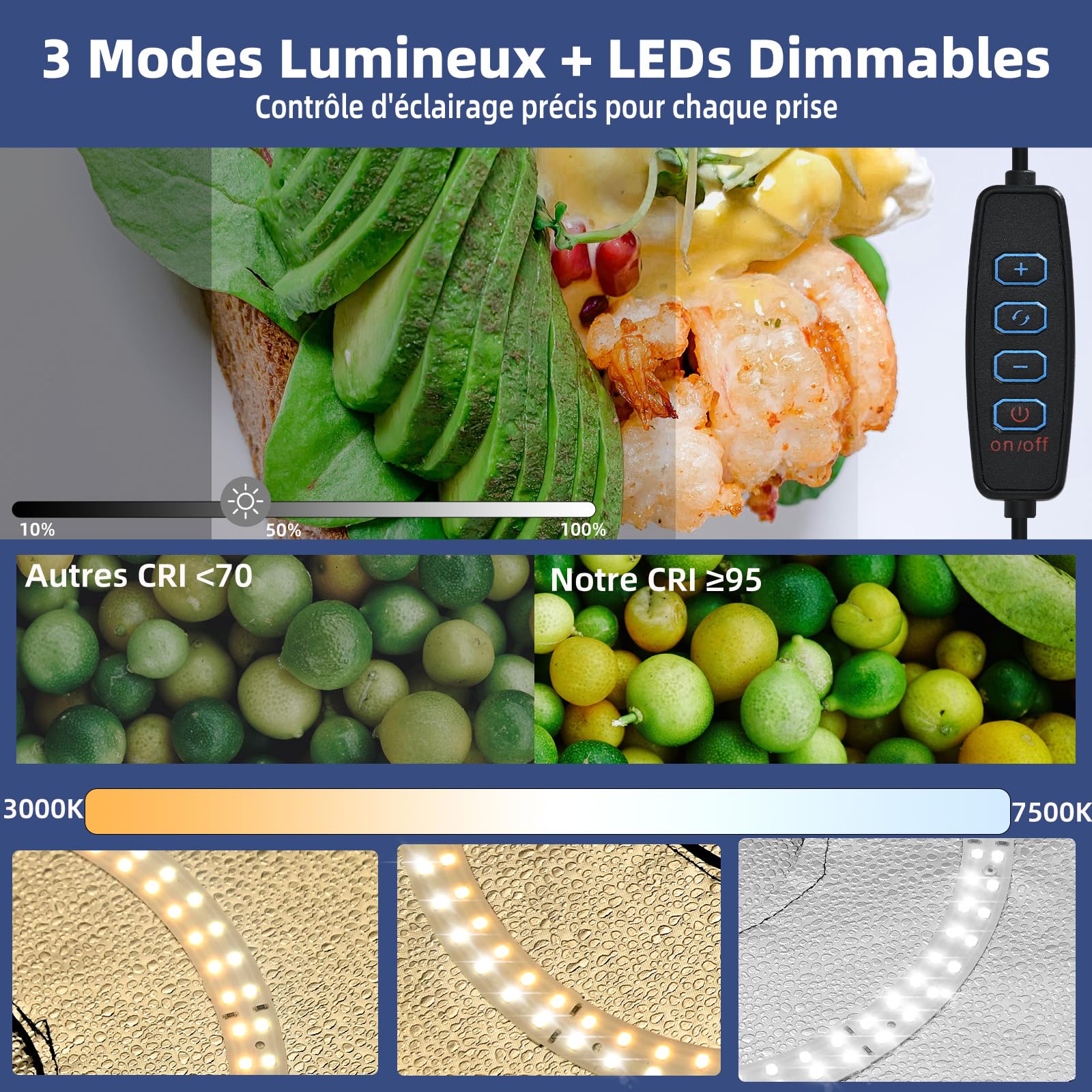 Boîte Lumineuse Photo Pro 30x30 cm – 120 LED Réglables, 6 Fonds PVC | Prise sans Ombre | Design Portable et Pliant | Idéal Bijoux, Etsy, Amazon