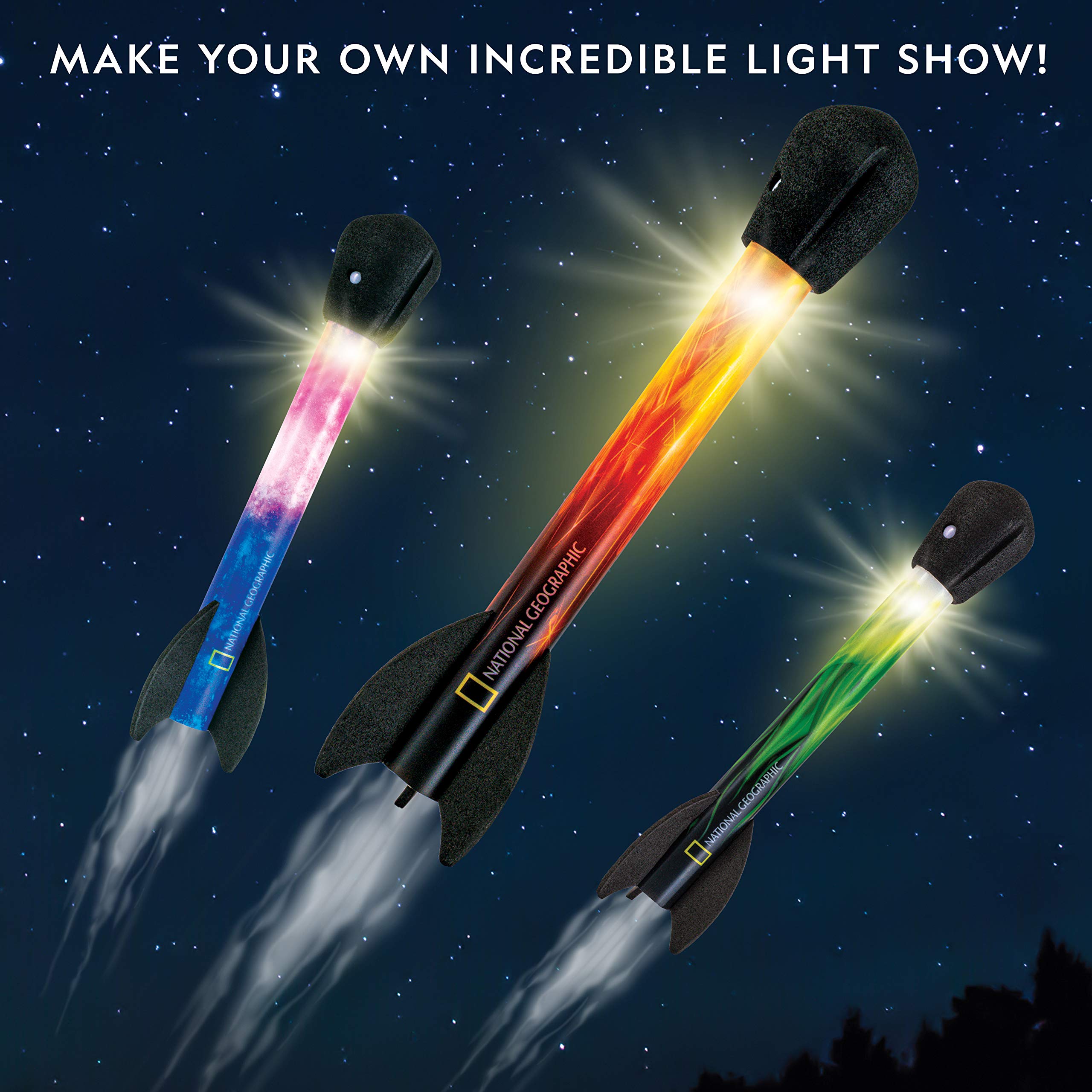 Buy NATIONAL GEOGRAPHIC Air Rocket Toy Ultimate LED Rocket Launcher