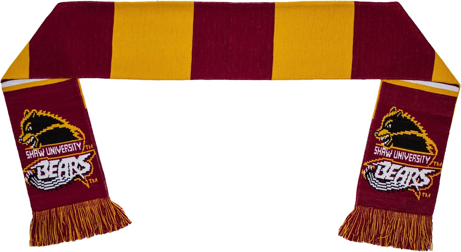 Tradition Scarves Shaw University Scarf - Shaw Bears Knitted Classic