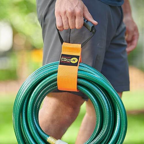 Miniatura 10 de Correas de almacenamiento Wrap-It de fácil transporte, 22 pulgadas (paquete de 2), correa de transporte de gancho y bucle resistente, colgador y