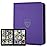 Trading Card Binder 9 Pocket, GERMUN PU Cover Card Binder for 360 Cards, Premium Trading Card Holder Folders, Double Sided Pocket Card Album for MTG, TCG (Purple)