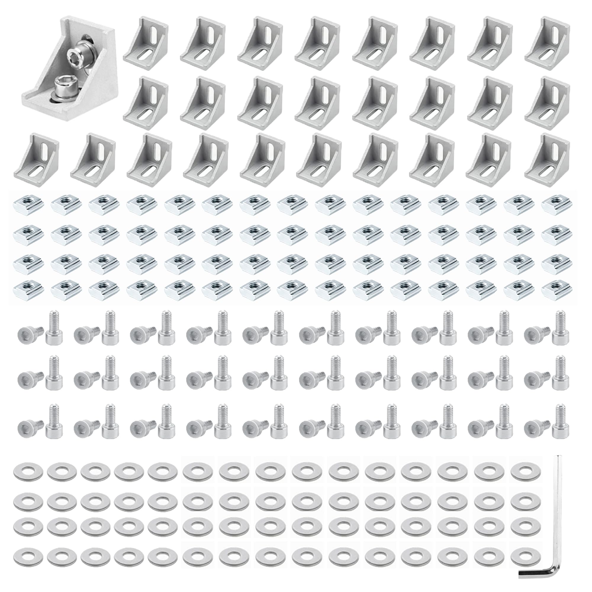 ✴︎t✴︎ Amazon.com: PETOX 30 Set Silver 2020 Series Aluminum Extrusion