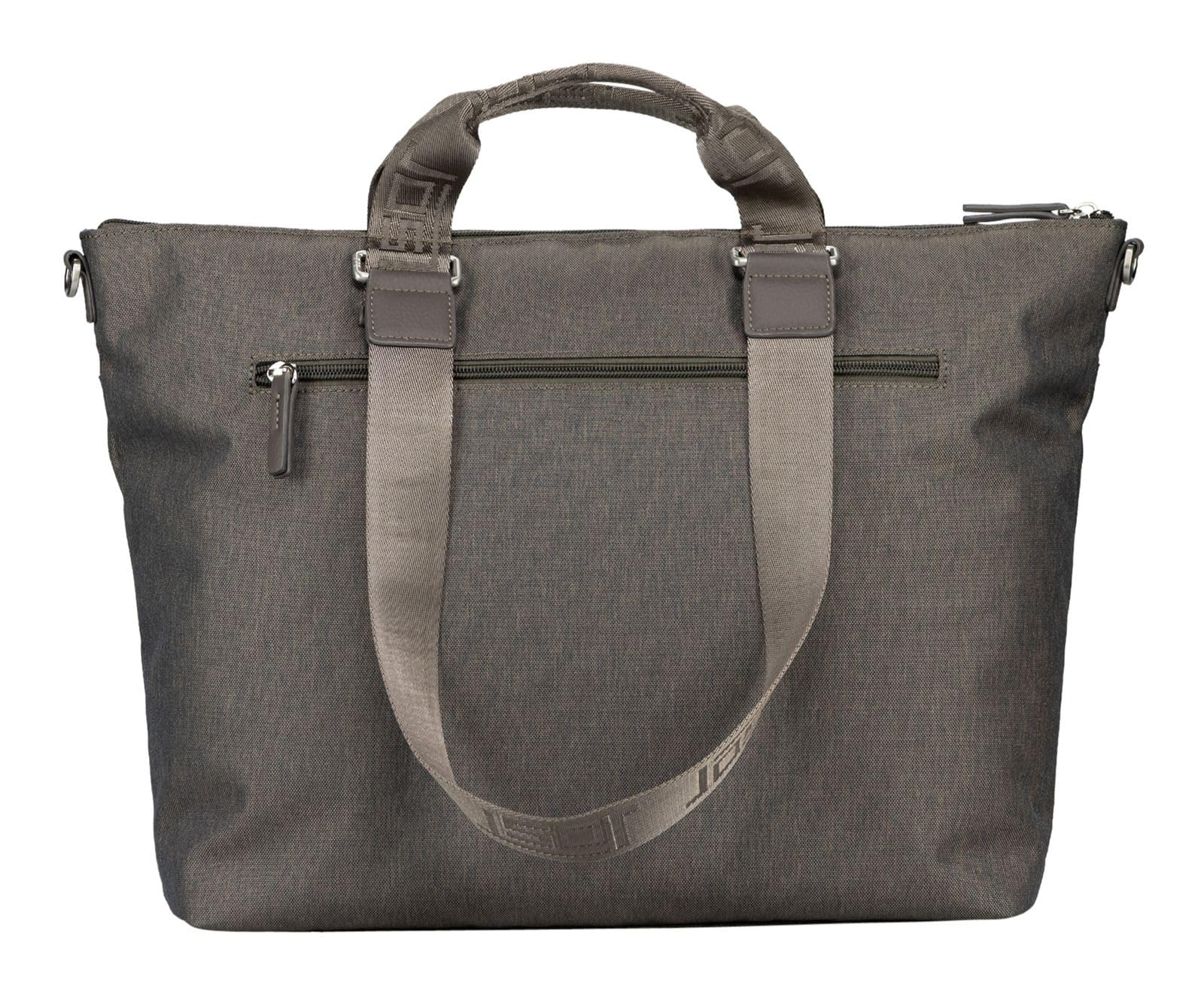 Jost maletín bolso shopper con compartimento para portátil Bergen Business Shopper Taupe marrón topo