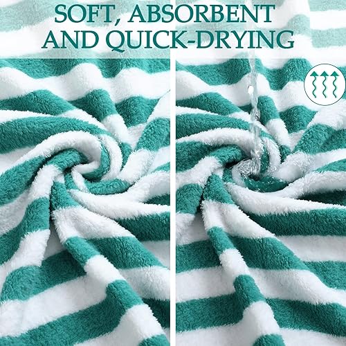 Miniatura 5 de Paquete de 30 toallas de playa de gran tamaño, absorbentes, de secado rápido, toallas grandes y suaves para piscina, toallas de viaje de microfibra