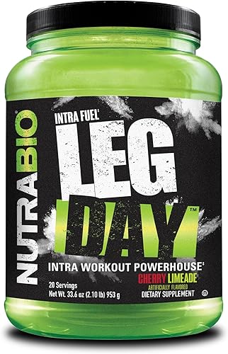 Miniatura 1 de NutraBio Leg Day Intra Workout Powder  Suplemento avanzado de carbohidratos con dextrina en racimo y electrolitos  Carb Powder con EAAsBCAA