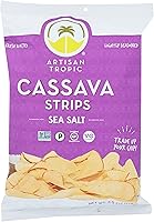 Artisan Tropic Cassava Strips Sea Salt - Crispy Gluten-Free Snacks, 4.5oz (Pack of 12)