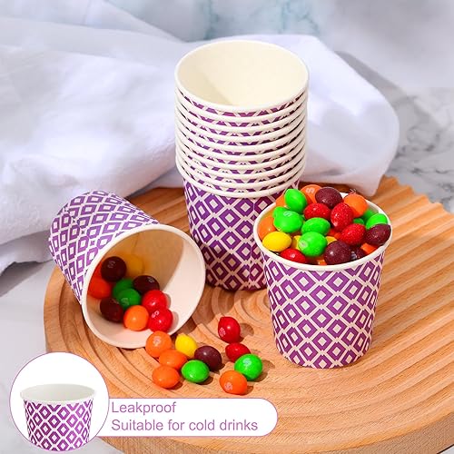 Miniatura 4 de Yeaqee Paquete de 1000 vasos de papel pequeños multicolor de 5 onzas, a granel, vasos desechables coloridos de 5 onzas para bebidas calientes/frías