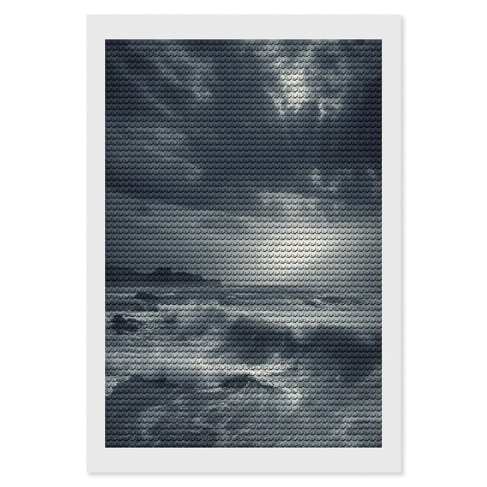 LDGSUPH Stormy Sea Diamond Painting Kits for Adults Paint with Diamond Pictures Art DIY Full Drill Diamond Dots Painting Personalized Diamond Photo for Home Wall Decor Gift 8"x12"
