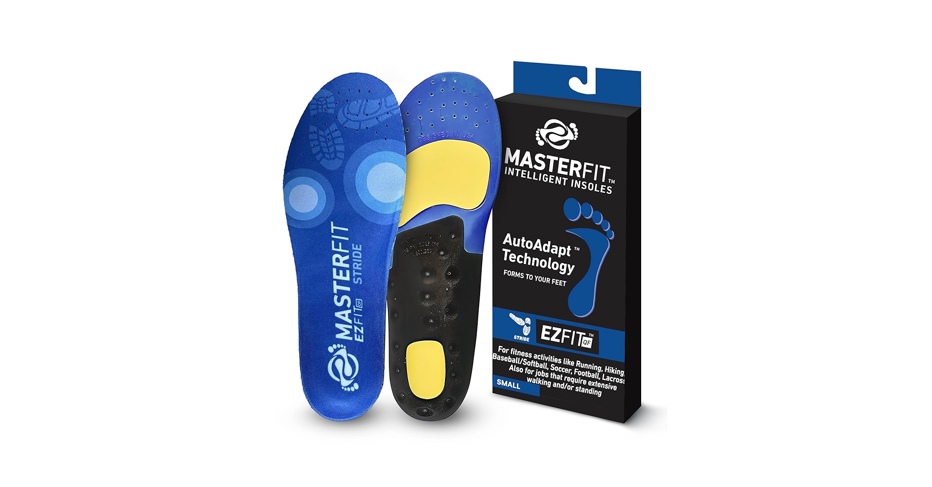 WalkQ+ INSOLE Sサイズ 3個セット Amazon.com: MASTERFIT EZQF Stride Low Volume Sport Insoles