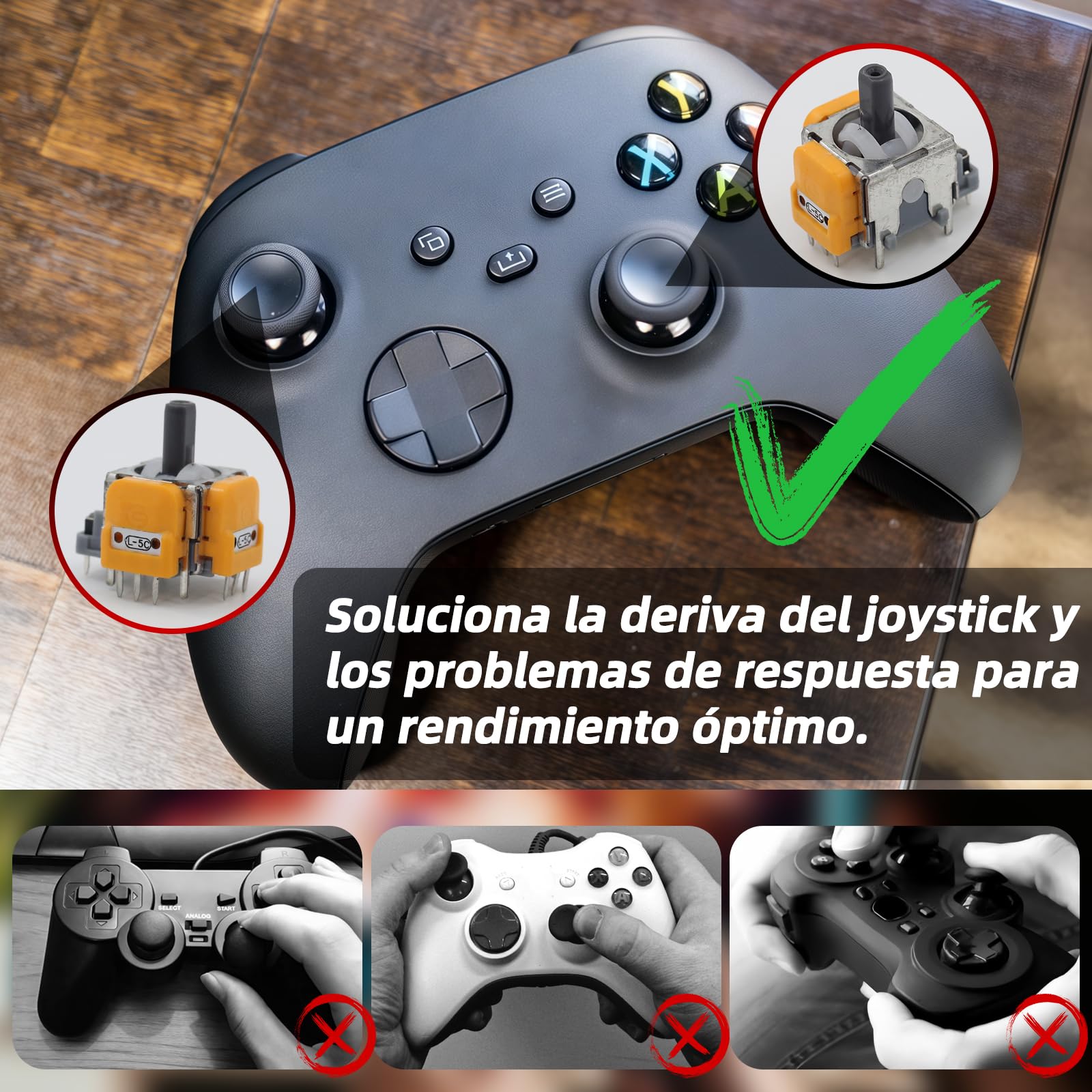 Estos palos de efecto Hall son compatibles con los controladores de PS5 y reemplazan con precisión joysticks rotos o desgastados. Ideal para un control preciso y una experiencia de juego mejorada.