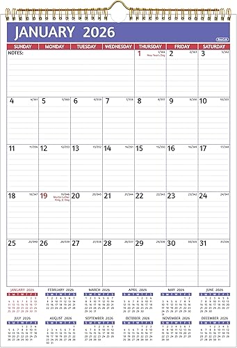 Calendario de pared 2024-2025 Calendario de pared 2024-2025, calendario mensual de 18 meses, enero 2024 a junio 2025, 11.5 x 14.5 pulgadas,