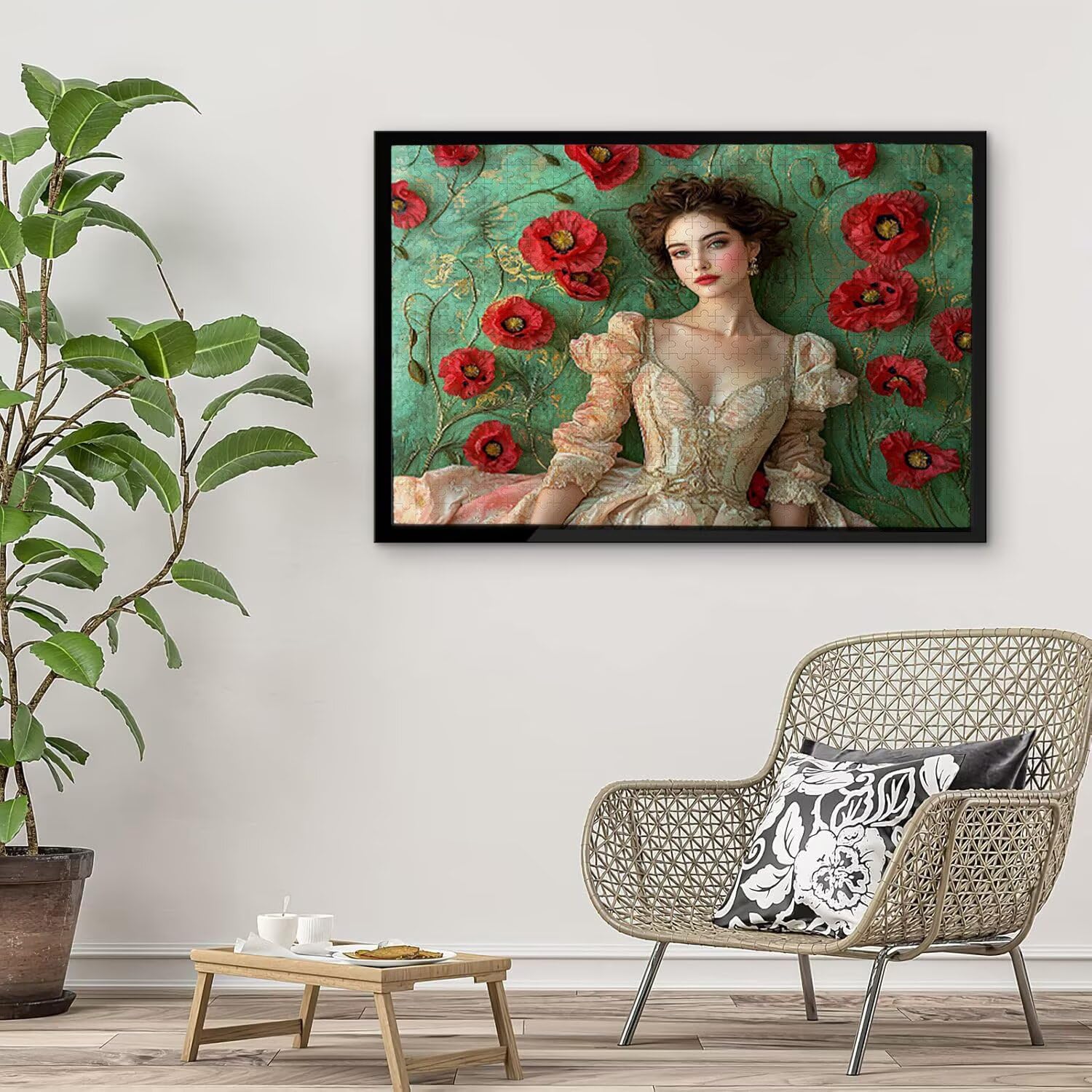 Poppy Kobiety - Puzzle 1000 sztuk dla dorosłych - Puzzle DIY, kreatywna rozrywka, nowoczesna sztuka, klasyczne puzzle dla dorosłych i nastolatków w wieku 12 lat, pomysł na prezent dla mężczyzn i