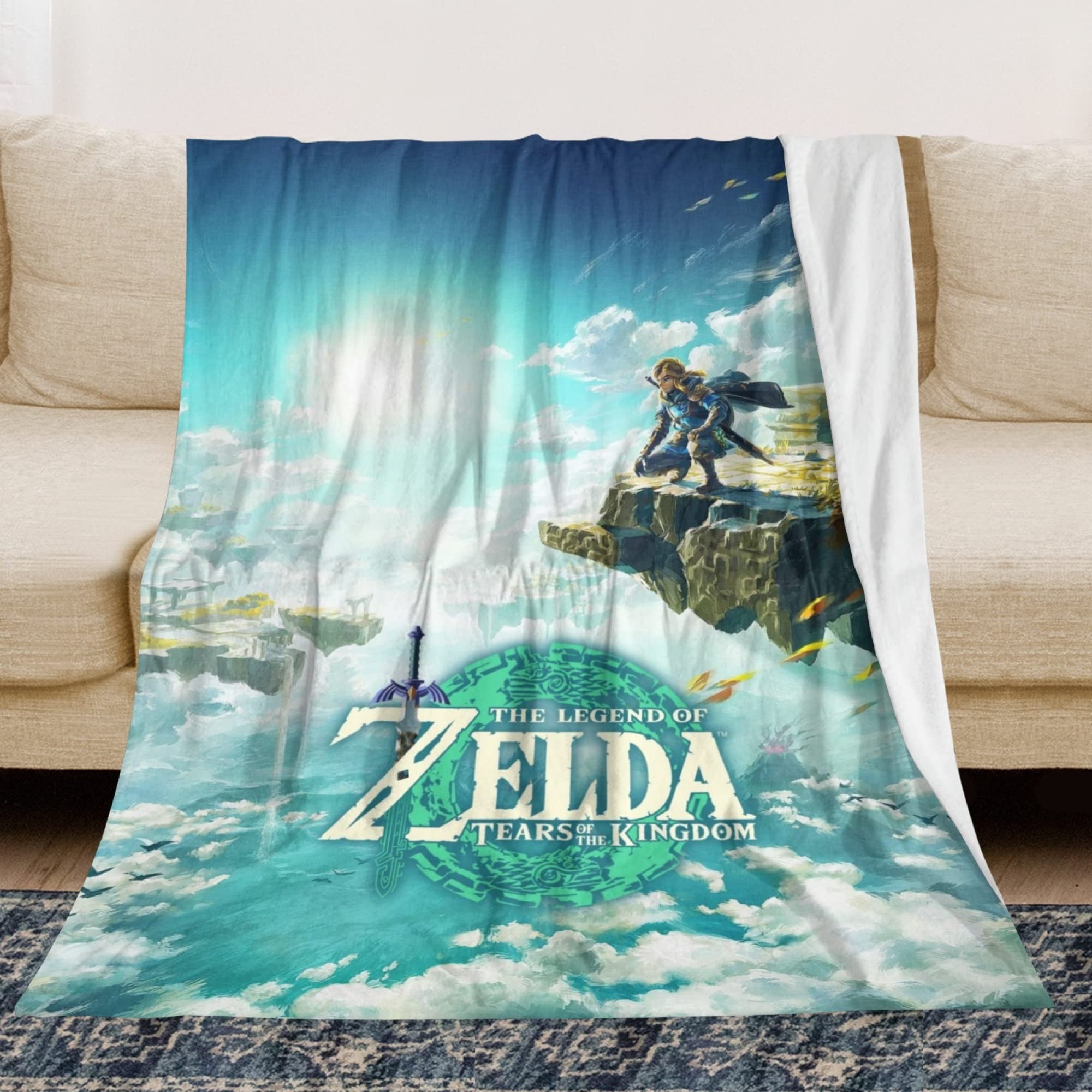 LAVUCE Zelda Tears of The Kingdom Blanket, Cuddly Flannel Sofa Blanket, 130  x 150 cm, Soft, Comfortable and Easy-Care 3D Printing, Game Figures Blanket  : Amazon.de: Home u0026 Kitchen