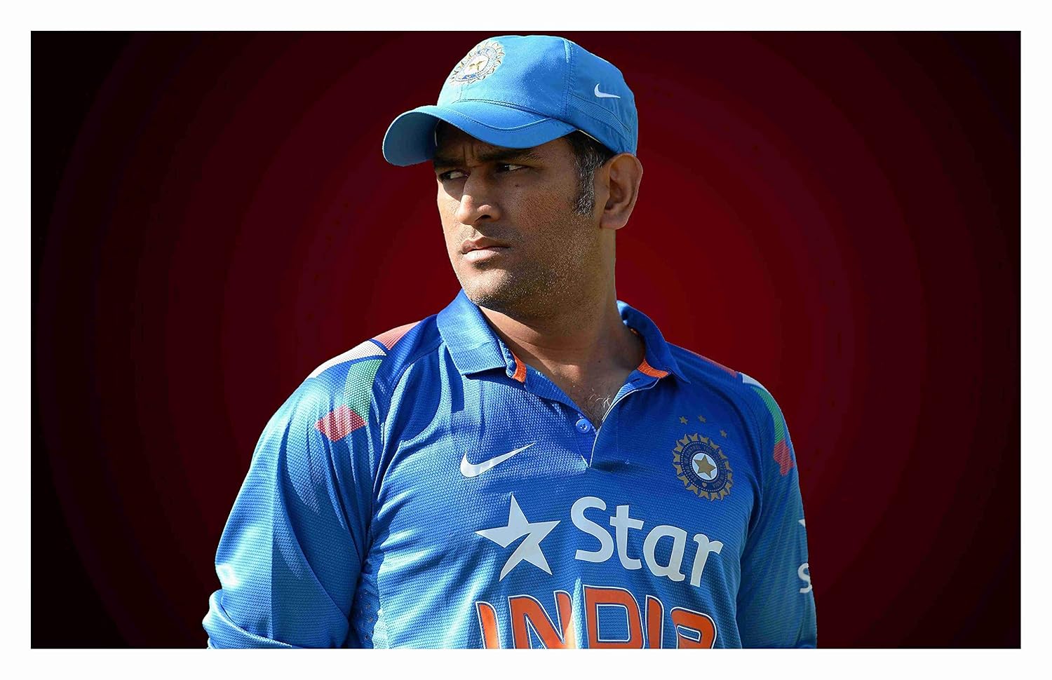 BALDAU PRINTS MS Dhoni Cricket Poster for Room (12x18 Inch,