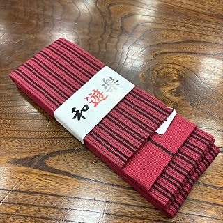 男物綿角帯 赤 長さ約4m