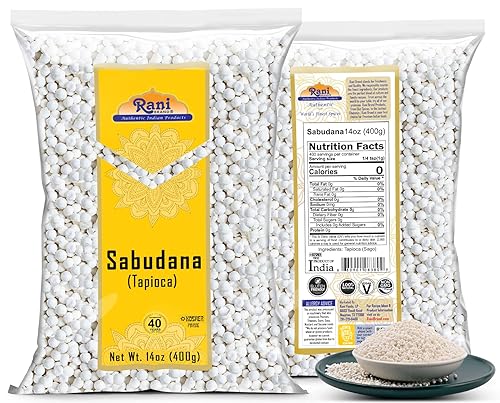 Miniatura 7 de Rani Sabudana (Tapioca / Sago) Perlas de 14 onzas (14.11 oz) ~ Naturales Veganas Sin colores Sin OMG Origen indio