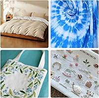 Vista 7 de Tela de Algodón Azul Bebé para Coser de 59 Pulgadas de Ancho, Tela de Popelina de Algodón 100% Natural por Yarda, Material de Algodón Suave