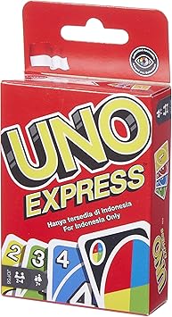 UNO, Mattel 56 Card Express Card Game, for Kids, Adults & Game Night,
