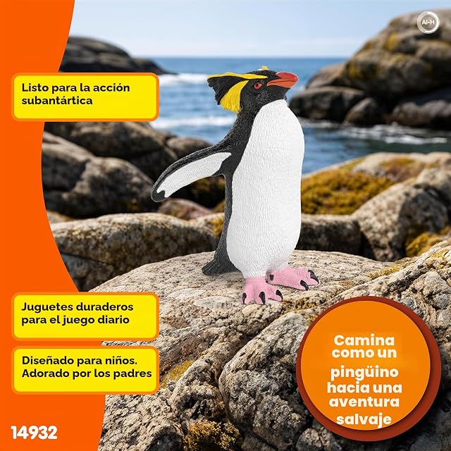 Foto 4 de 6 de Schleich - Figura Pingüino saltarrocas Schleich