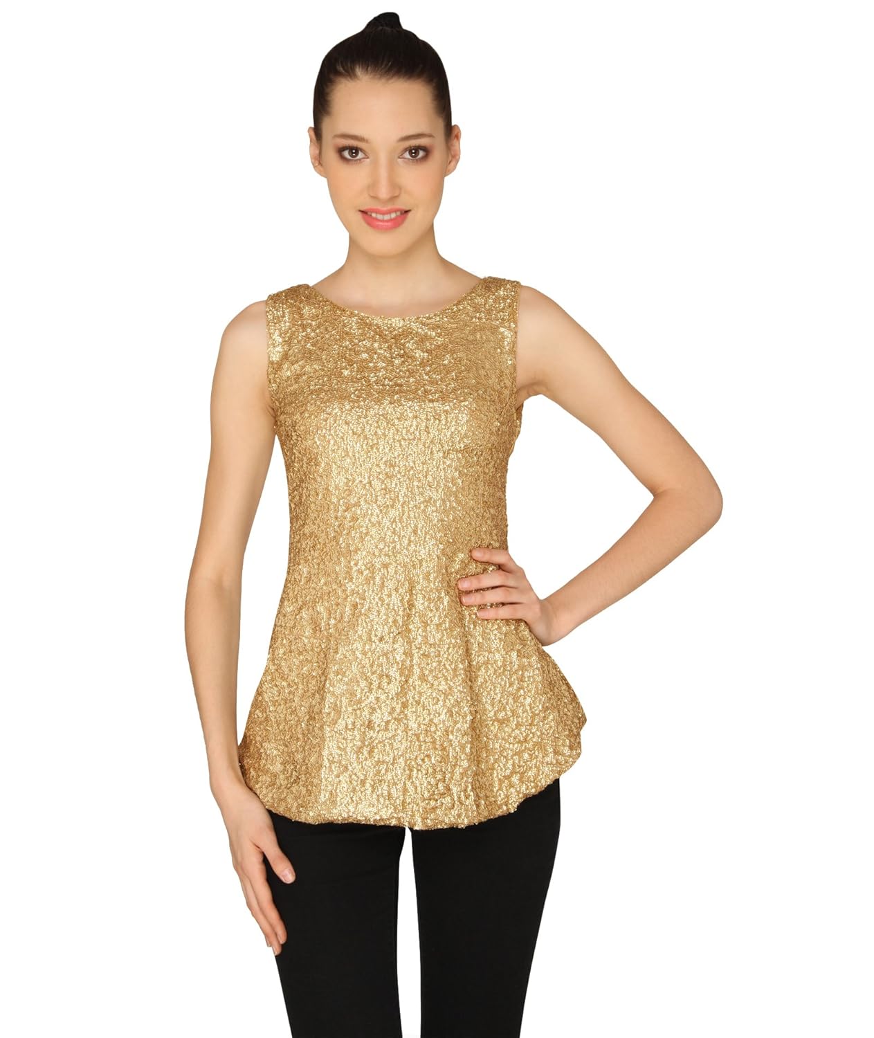 yellow gold womens tops