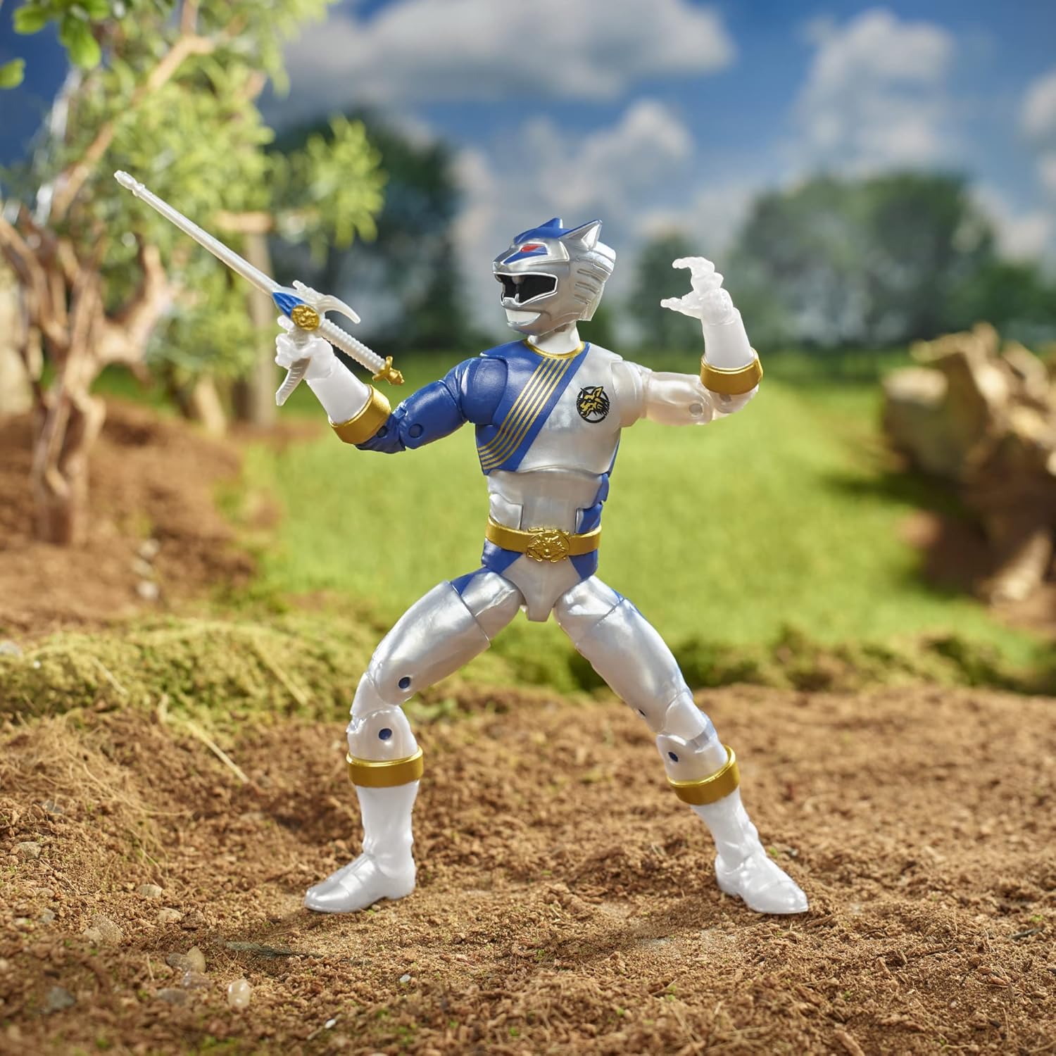 Power Rangers Lightning Collection Wild Force Lunar Wolf Ranger 6-Inch Premium Collectible Action Figure Toy