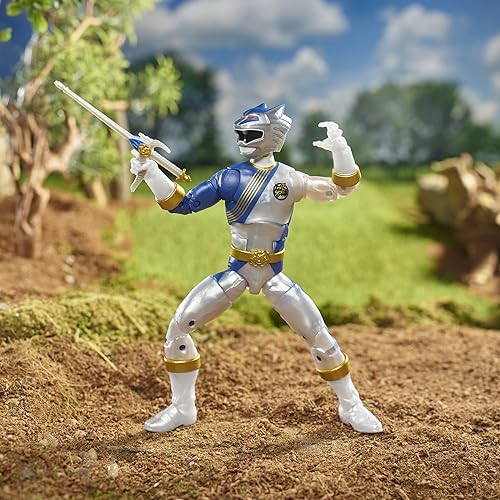 Miniatura 8 de Power Rangers Lightning Collection Wild Force Lunar Wolf Ranger - Figura de acción coleccionable prémium de 6 pulgadas