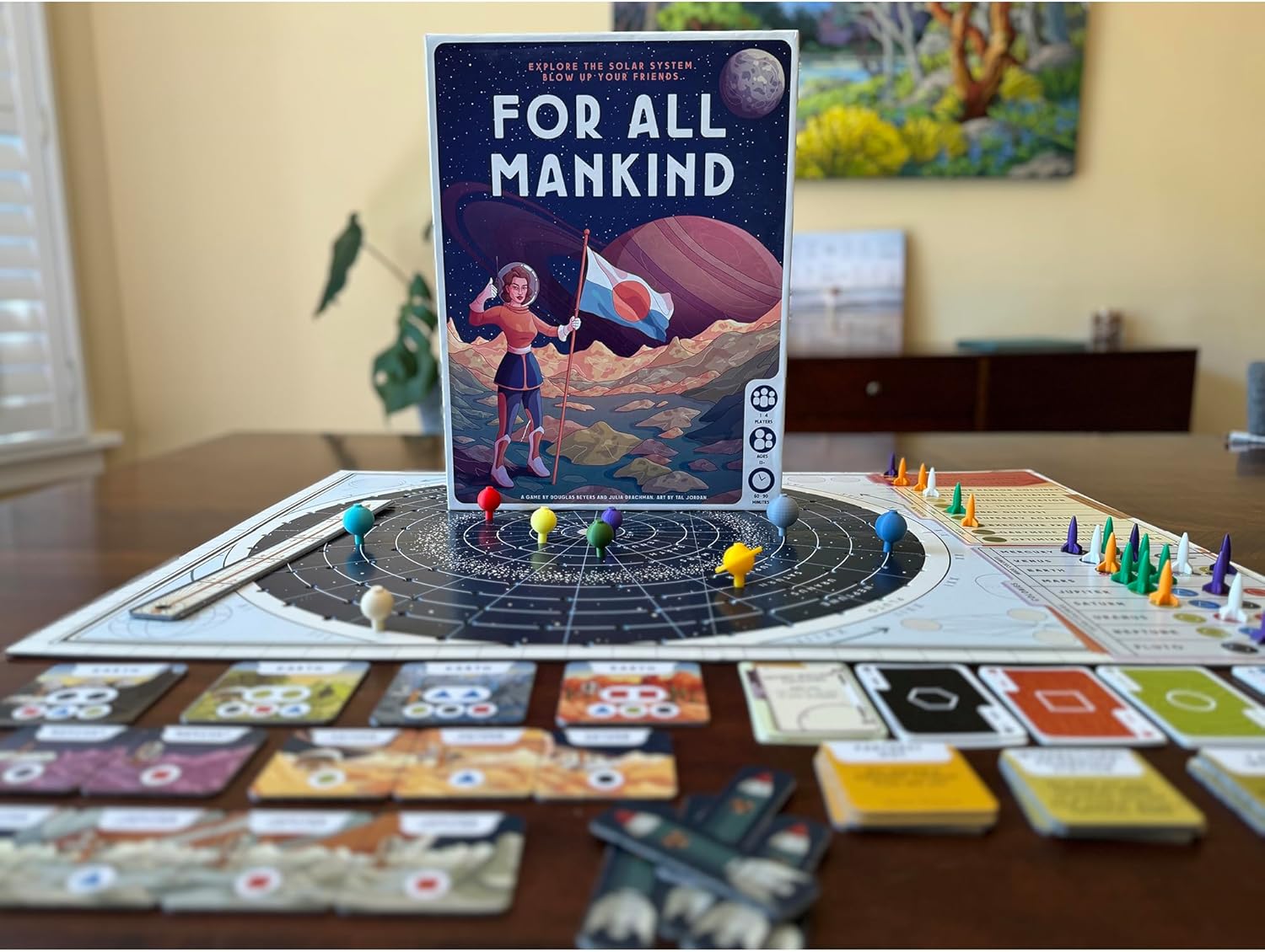 For All Mankind - Board Game -Strategy Game - Space Exploration Game, 1-4 Players, Ages 14 and up