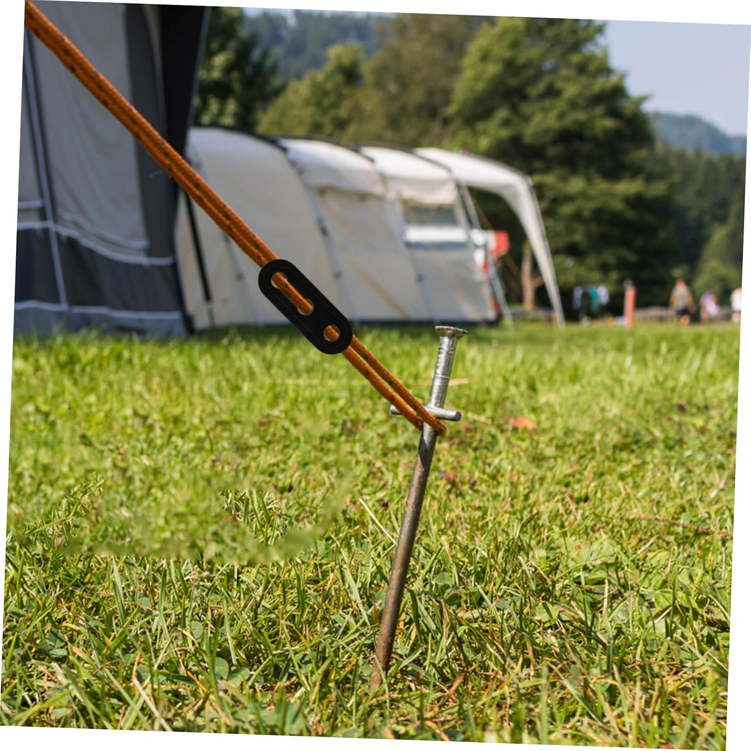 100Pcs Plastic Tent Wind Rope Buckles with Rope Tighteners for Outdoor Camping Lightweight and Portable Tent Cord Fasteners for Secure Windproof Setup
