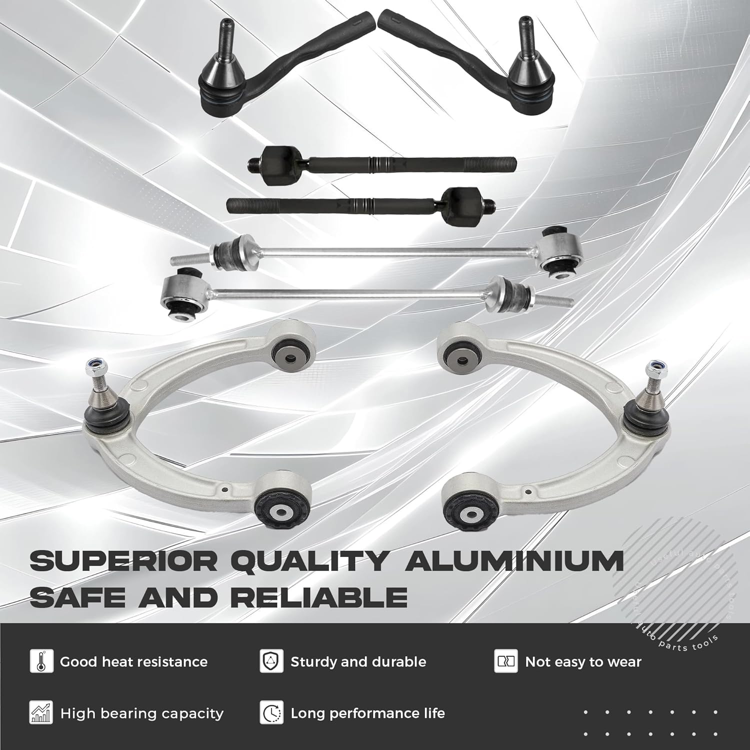 lronants Front Control Arm Compatible with Mer-cedes W166 X166 GL350 GL450 GL550 GLE350 GLE400 ML500 ML63 AMG Suspension Front Upper Control Arm Kit Sway Bar Link Front