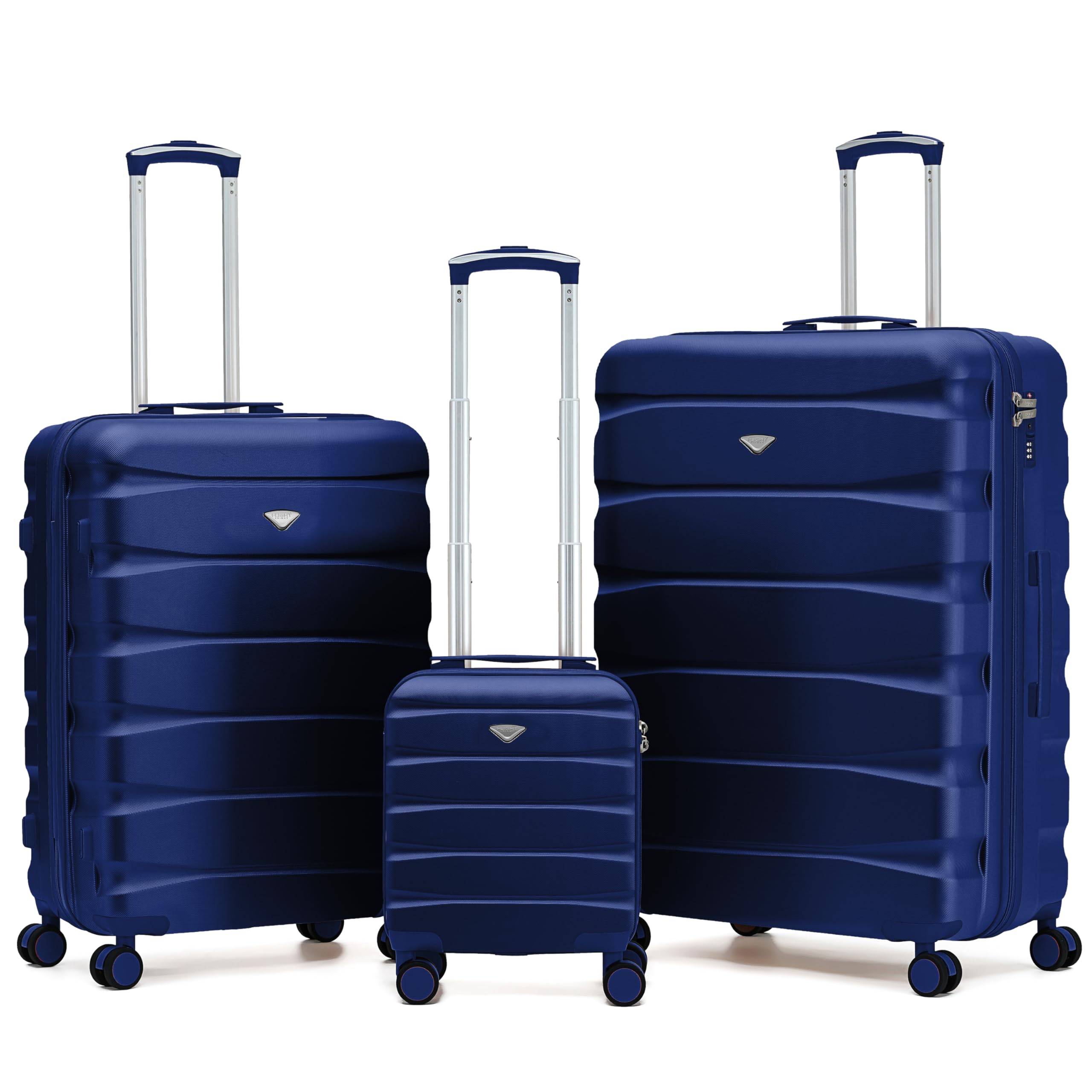 Flight Knight Underseat Cabin Suitcase 45x36x20cm | Free Hand Luggage for EasyJet & Wizz Air | Lightweight ABS Hard Shell with 8 Silent-Glide Spinner Wheels | Max Space Travel Bag — view 208