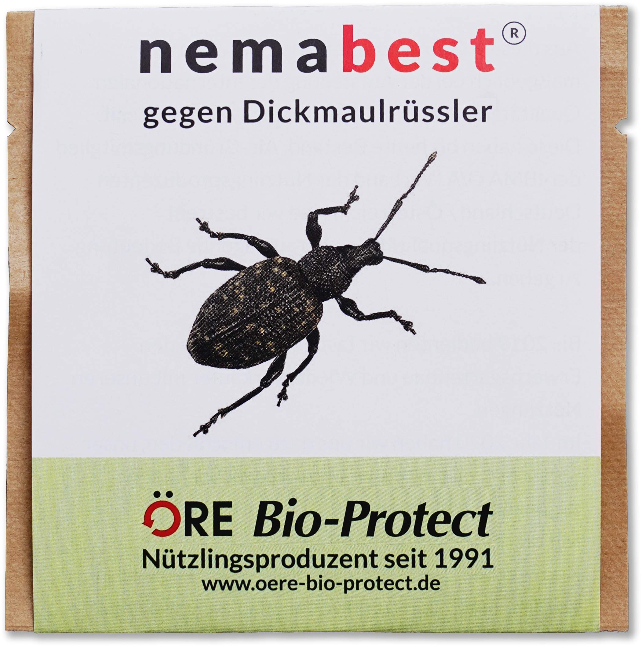 nemabest® HB Nematoden zur Bekämpfung des Dickmaulrüsslers - gegen Insekten, 10 Mio. für 20m²