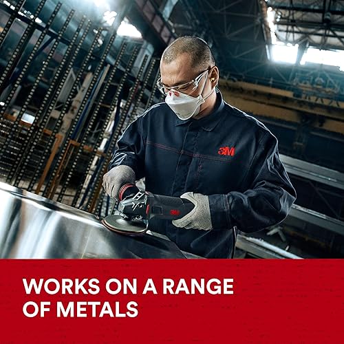 Miniatura 8 de Scotch-Brite Disco de acondicionamiento de superficie de precisión, PN-DH, muy fino, 5 x 78 pulgadas, accesorio de gancho y bucle, disco multiusos