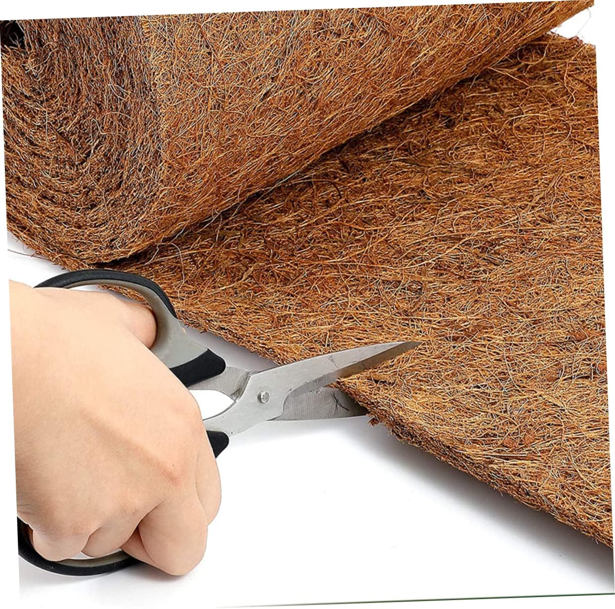 Yardwe Coconut Bedding Reptile Carpet Mat Fiber Pet Floor Mat Tortoise Carpet Easy to Clean