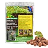 Riare 4LBS Expanded Clay Balls Terrarium Substrate for Reptiles - 100% Organic Lightweight Clay Pebbles Substrate Frogs False Bottom Substrate, Bioactive Terrarium Substrate for Drainage and Moisture