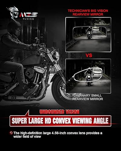 Miniatura 4 de MZS Espejos de motocicleta Touring  abrazadera de montaje para espejo de manillar