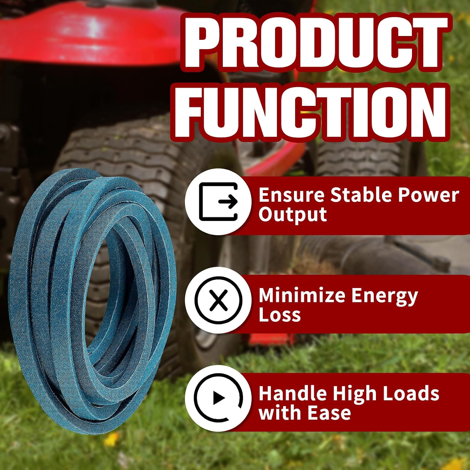 07200922 Drive V-Belt Compatible with Ariens Ikon 60 Gravely ZT XL 60" Deck Zero Turn Lawn Mowers (1/2" x 167-1/2")