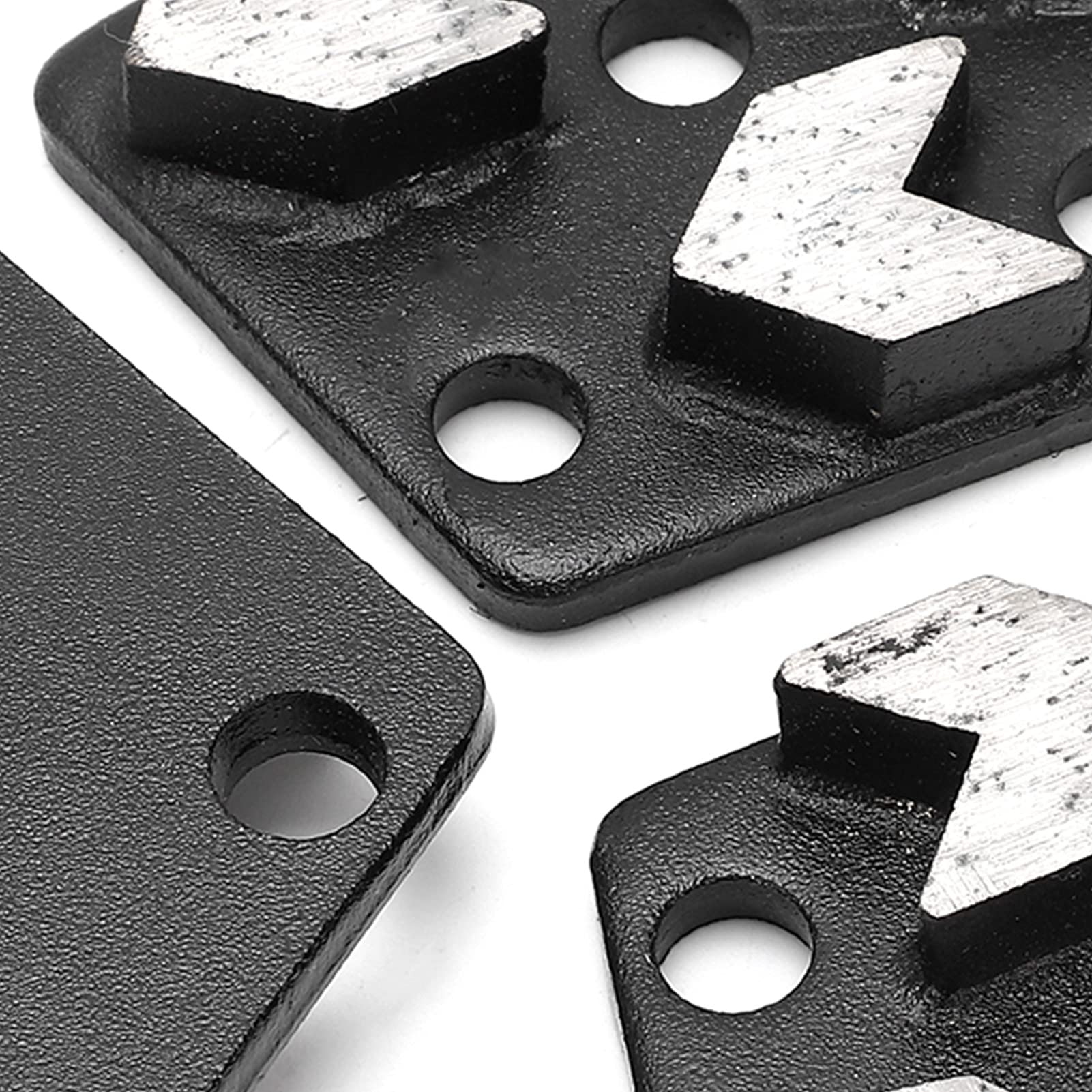 3 szt. Buty do Szlifowania Diamentów, 16# Czarne Trapezowe Szlifierki Diamentowe do Szlifowania Betonu Buty Narzędzie Tnące Zestaw Dysków