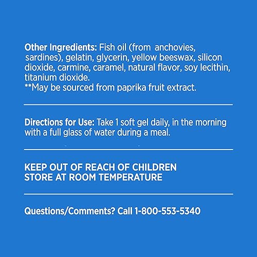 Miniatura 7 de Bausch + Lomb Ocuvite Adult 50+ Suplemento de vitaminas y minerales con luteína, zeaxantina y omega-3, geles suaves, 90 unidades