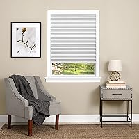 Achim Cordless 123 Peel & Stick Room Darkening Pleated Vinyl Shades 36x75 Inch White - Child-Safe Temporary Window Blinds