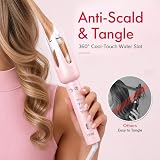 Ukey Automatic Curling Iron Hair Curler 1.25 – Full three hundred sixty degree anti scald barrel