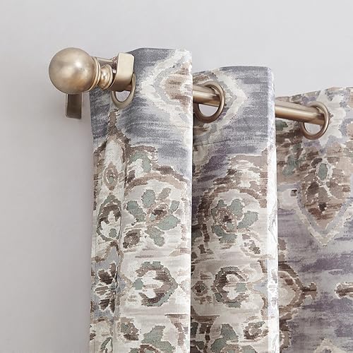 Miniatura 9 de Sun Zero Cooper - Cortina con ojales de oscurecimiento térmico con estampado geométrico