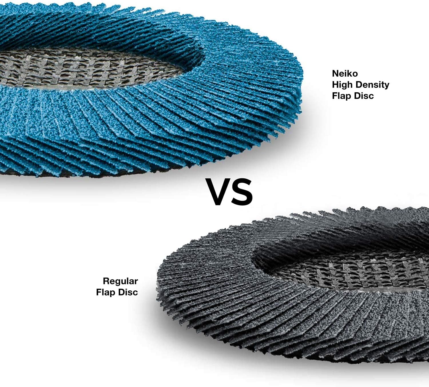 Neiko 11257A High Density Jumbo Premium Zirconia Flap Disc | 4.5" x 7/8-Inch, 40 Grit, Bevel Type #29-10 Pack : Industrial & Scientific