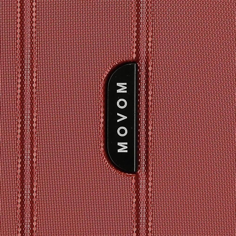 MOVOM Wood, valigia da cabina, bagaglio a mano, interno con due scomparti, realizzata in materiale ABS resistente e leggero, 4 ruote girevoli, lucchetto a combinazione laterale, di Joumma Bags