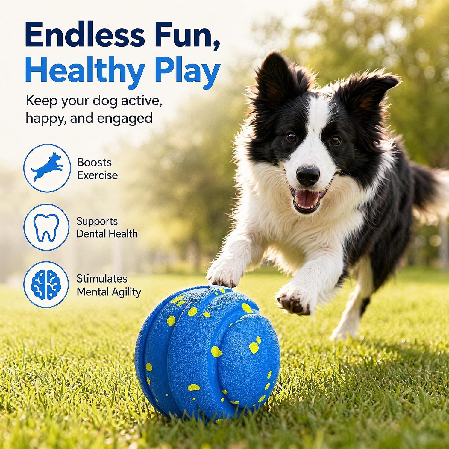 Pelota de juguete interactiva para perros
