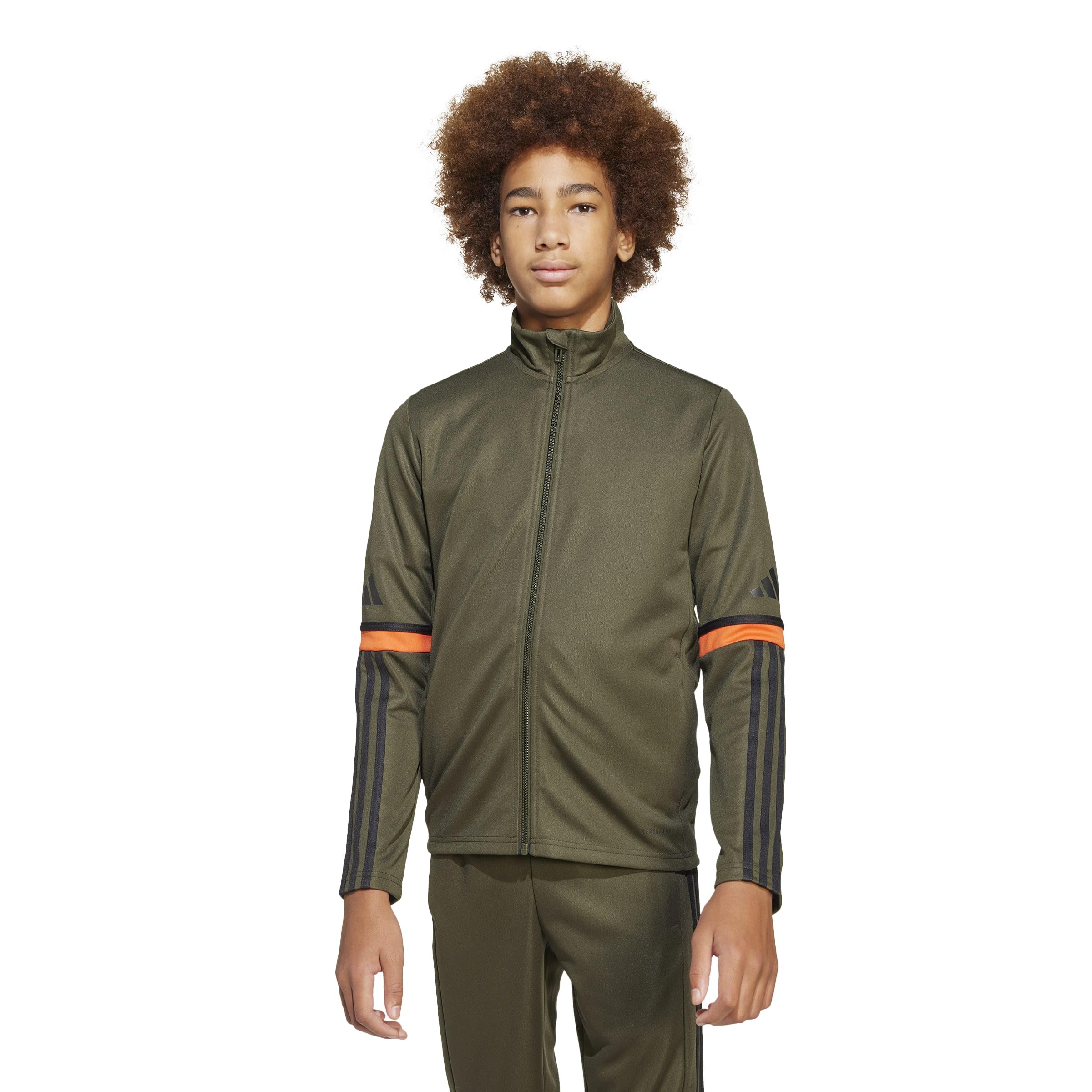 adidas Uniseks - dzieci SQUADRA25 TRAINING JACKET KIDS, night cargo/black/semi impact orange, 11-12 Years