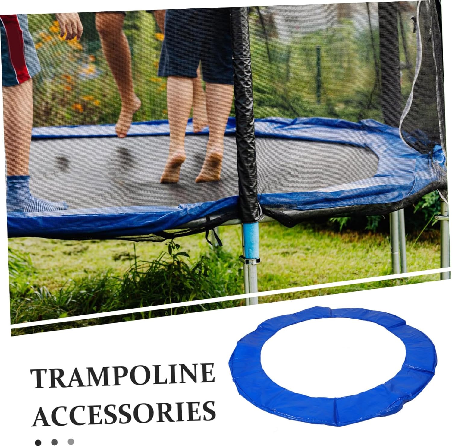 Hemoton Trampoline Mat Backyard Edge Indoor Mats Pad Trampolines Firm Protector Jumping Rainproof Cover
