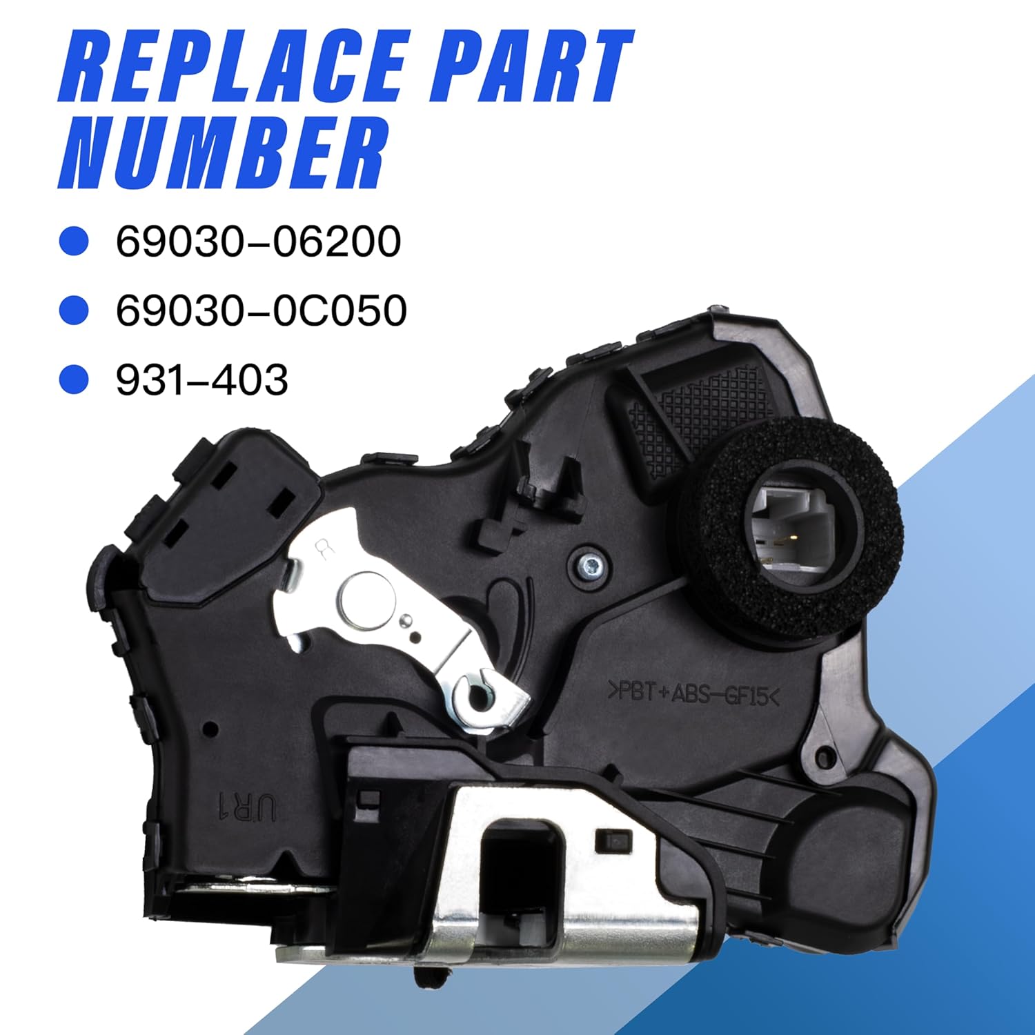 Front Right Passenger Door Lock Actuator Compatible with Toyota 4Runner Camry Corolla RAV4 Sienna Venza | Lexus ES350 GS350 LS460 RX350 GS300 | Scion iQ tC xB xD Replace #69030-06200 69030-0C050
