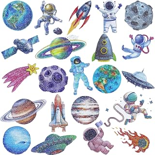 120 Pcs Glitter Galaxy Temporary Tattoos