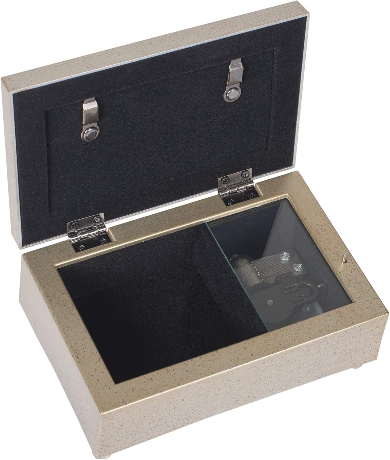 Cottage Garden Granddaughter My Sun Moon Silvertone Embossed Jewelry Music Box Plays You Light Up My Life