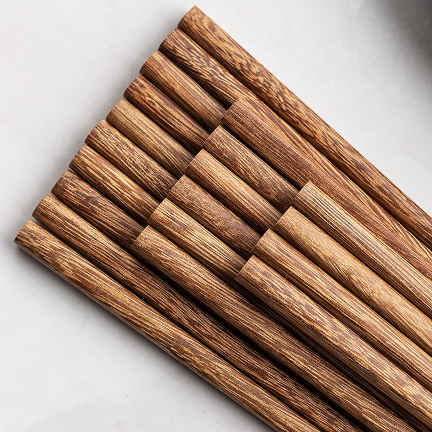 Chopsticks 10 Pairs Reusable Non-slip Chop Sticks, Suitable for Sashimi, Sukiyaki, dumplings, hot pot,25cm